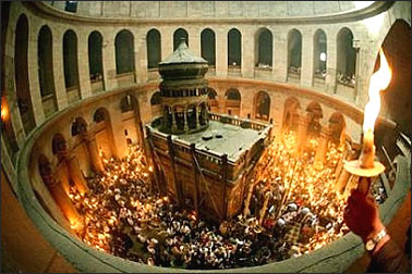 Holy Fire Ceremony at Jerusalem