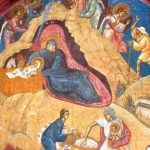 Rodjenje Hristovo freska manastir Visoki Dečani Rodjenje Hristovo freska manastir Visoki Dečani