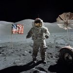 NASA američki astronaut površina Meseca moon surface NASA američki astronaut površina Meseca moon surface