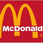 mc donalds-company hamburger fast food red logo