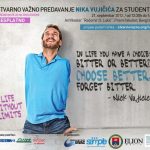 Nik Vujičić motivaciono predavanja pravni fakultet Beograd čovek bez udova i briga