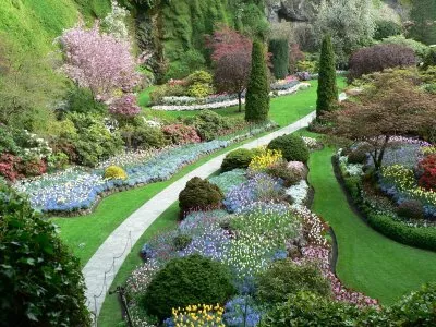Raj na zemlji - rajska bašta Butcharts Gardens vrt Raj na zemlji - rajska bašta Butcharts Gardens vrt