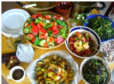 Japan lunch food table japanska hrana