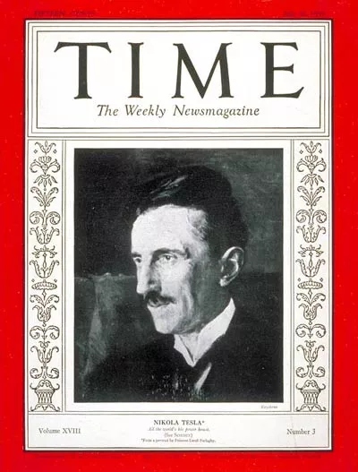Tesla na naslovnoj strani Time magazina Tesla na naslovnoj strani Time magazina