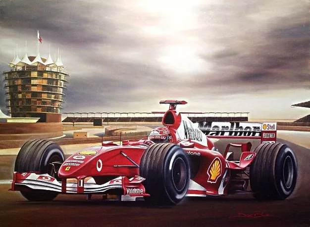 Bahrein F1 - Mihael Šumaher u Ferariju