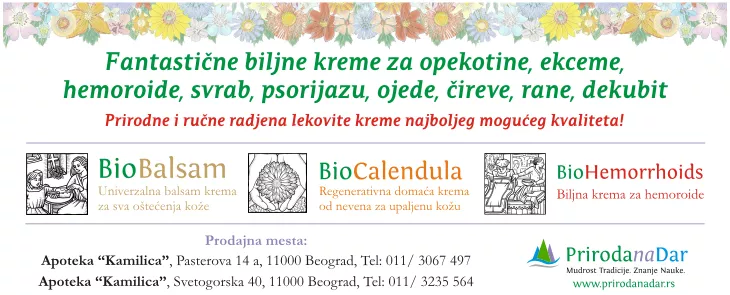Priroda na Dar lekovite biljne kreme za kožu Priroda na Dar lekovite biljne kreme za kožu