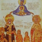 Carska porodica na minijaturi iz rukopisa koji je 1408. godine poklonjen opatiji Sen Deni. Danas se cuva u muzeju Luvr.