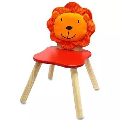dečija drvena stolica lav