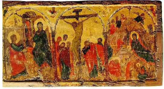 Raspeće Isusa Hrista - Vizantijska pravoslavna hrišćanska ikona Raspeće Isusa Hrista - Vizantijska pravoslavna hrišćanska ikona