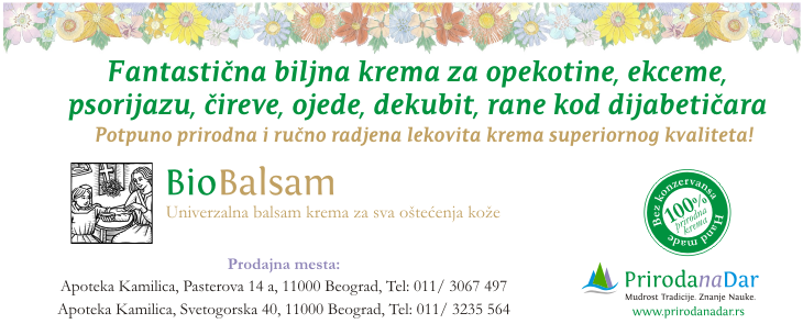 BioBalsam krema za opekotine, rane, dekubit, psorijazu, čireve