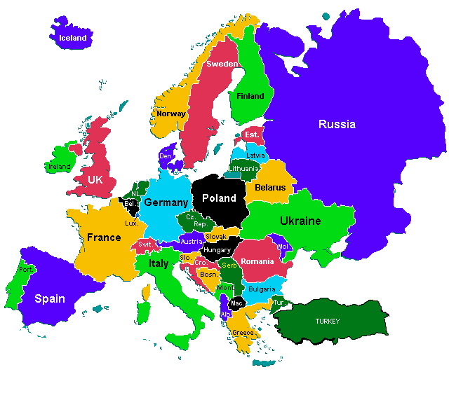 mapa evrope drzave Govor o ujedinjenju Evrope u Sjedinjene Evropske Države   engleski  mapa evrope drzave