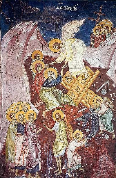 Vaskrsenje freska Pećka Patrijaršija Srbija šta je smrt i kuda idemo Vaskrsenje freska Pećka Patrijaršija Srbija šta je smrt i kuda idemo