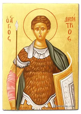 Sveti Dimitrije Solunski Mirotočivi slava Mitrovdan Mitrovdan - slava i žitije Sveti Velikomučenik Dimitrije Solunski Mirotočivi zaštitnik Soluna i Sibira