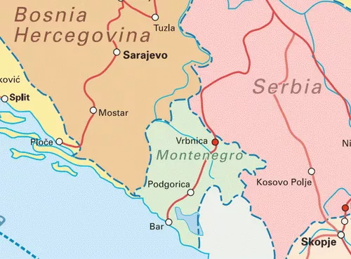 Crna Gora mapa map montenegro Crna Gora mapa map montenegro