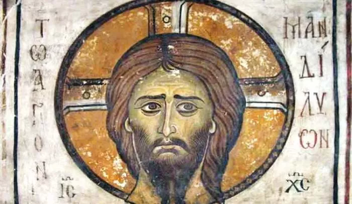 the Holy Mandelion icon the face of jesus Christos