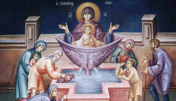 Čemu služi i kako se koristi Bogojavljenska vodica - Zivonosni Istocnik freska Solun Čemu služi i kako se koristi Bogojavljenska vodica - Zivonosni Istocnik freska Solun