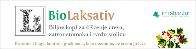 BioLaksativ biljne kapi za čišćenje creva, zatvor stolice i biljni purgativ klistir