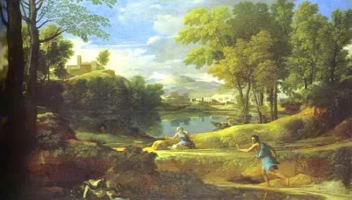 Nikola Pusen - slika Čovek beži od zmije Nikola Pusen - slika Čovek beži od zmije