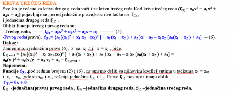 NOVA TEOREMA I METODA PISANJA JEDNAČINE PRAVE NA KRIVAMA VIŠEG REDA 5