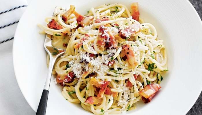 Recept kako se prave Špageti Karbonara - SPAGHETTI CARBONARA