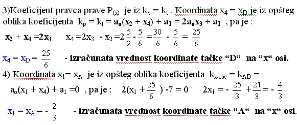 6 Primena koeficijenata jednačine prave