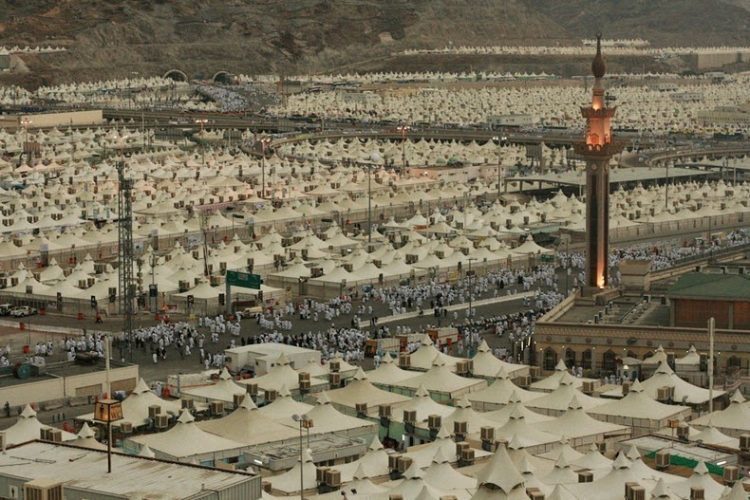 Grad pod šatorima za hodošasnike Meka Saudijska arabija 10