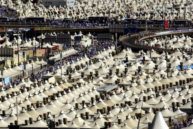 Grad pod šatorima za hodošasnike Meka Saudijska arabija 5