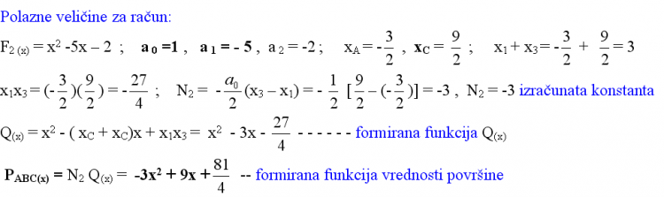 Jednačina površine trougla 6
