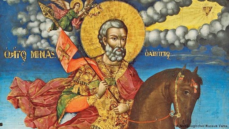 Sveti Mina Katuanski Čudotvorac bugarska ikona Sveti Mina Katuanski Čudotvorac bugarska ikona