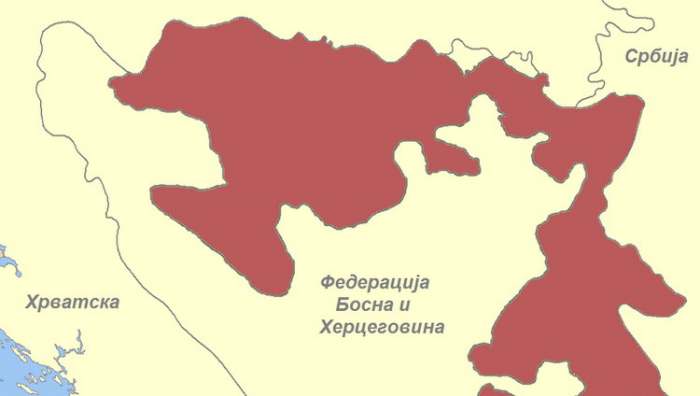 Dejtonski sporazum i Republika Srpska mala mapa