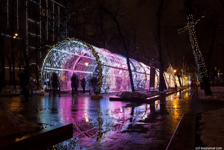 Новый год в Москве - Тверской бульвар