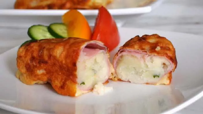 rolnice sa šunkom sirom i krompirima