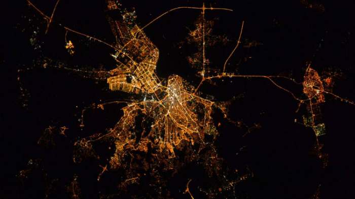 beograd iz svemira