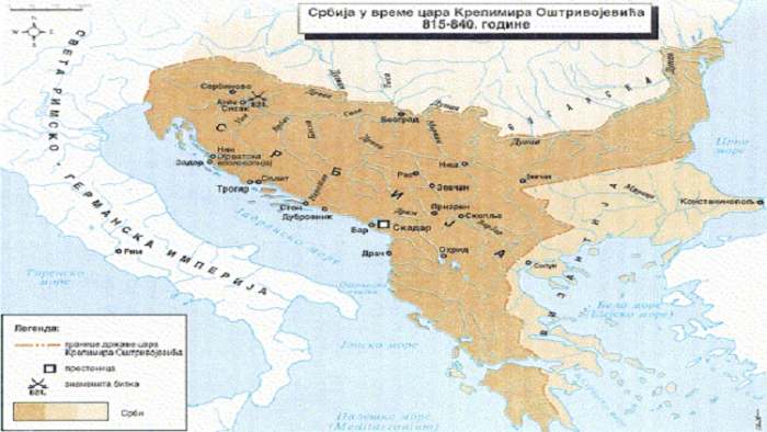 mapa stare srbije Srbija pre Nemanjića: Imena srpskih vladara koja se prećutkuju! mapa stare srbije