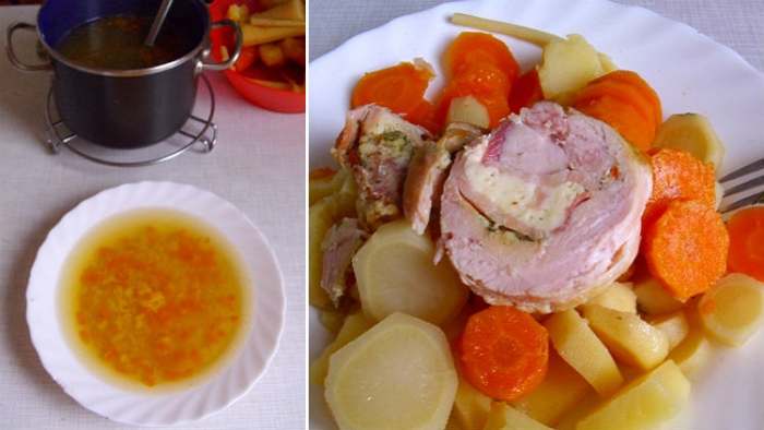 supa od rolovane piletine