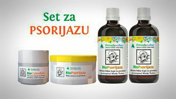 komplet i set za psorijazu Priroda na Dar