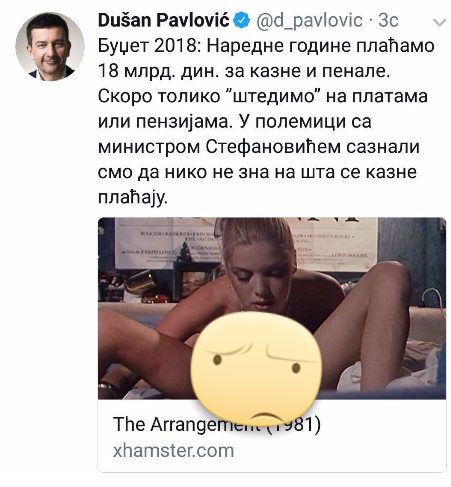 pavlović tvit