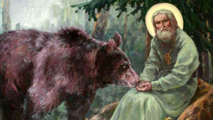 serafima sarovskog spasao medved