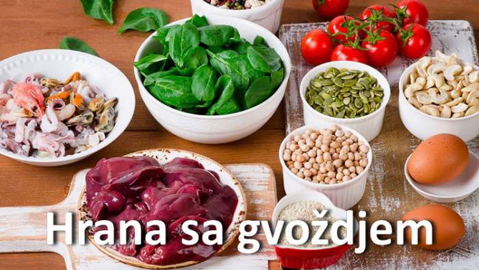 FE Lista namirnica koja hrana ima gvoždje u sebi - Top 10 najboljih namirnica koje sadrže gvožđe u sebi