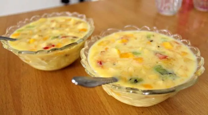 voćni vanila puding