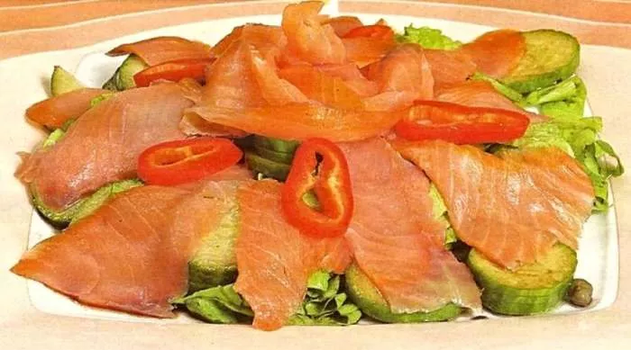 karpačo od dimljenog lososa