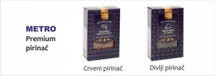 Metro premium pirinač - divlji braon pirinač i crveni pirinač Camaragne