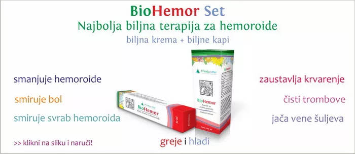 BioHemor Set najbolja terapija za hemoroide biljna terapija za šuljeve