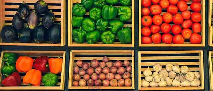 Prikaz raznovrsnog povrća koje koristimo za pripremu obroka u brojnim uređajima koje možete pronaći u prodavnici bele tehnike