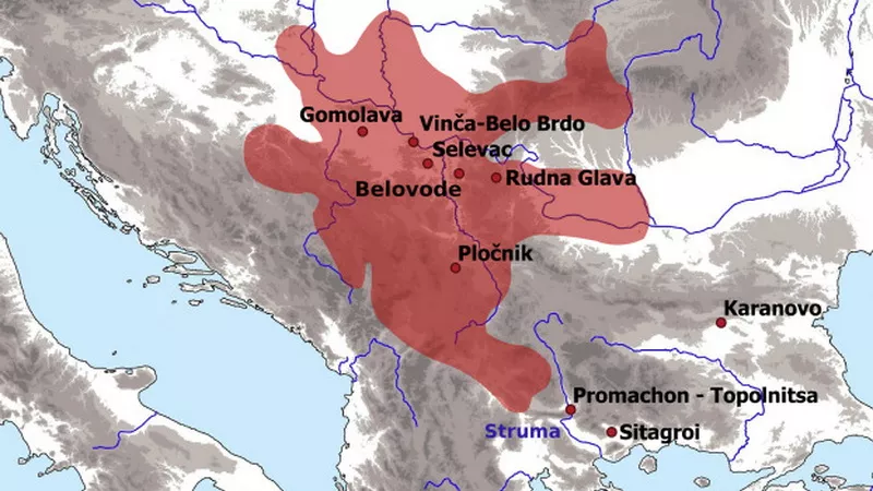 vincanska kultura mapa vincanske civilizacije vincanska kultura mapa vincanske civilizacije