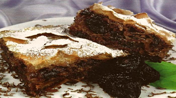čokoladna pita sa šljivama